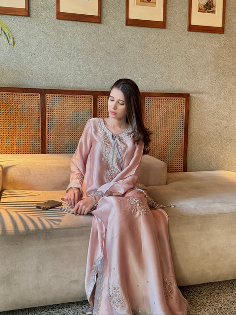 Whimsical Pink Kaftan