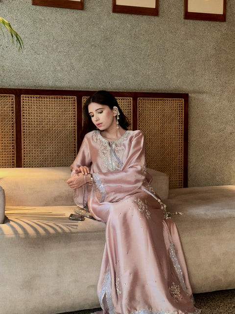 Whimsical Pink Kaftan